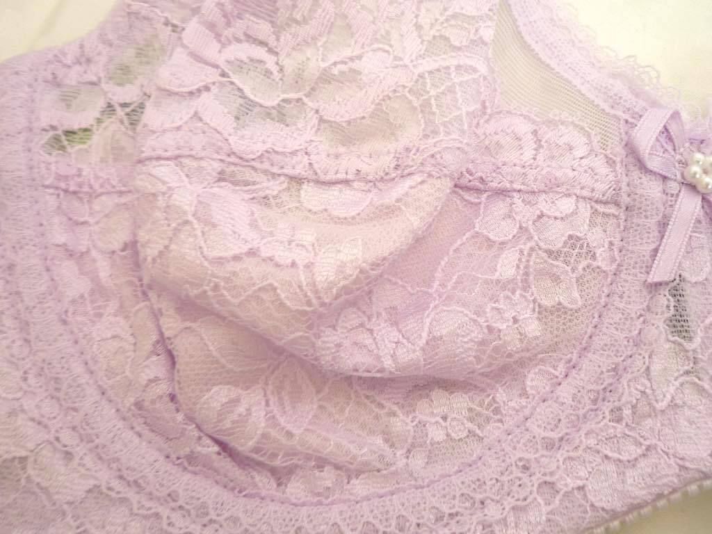  参考19800円 シャンデール シャルム ブラジャー ピオニーパープル C 65 補正下着 フルカップ 美バスト ワイヤー機能_SU 12 検マルコ ボディスーツ(補正下着) 下着 アンダーウェア