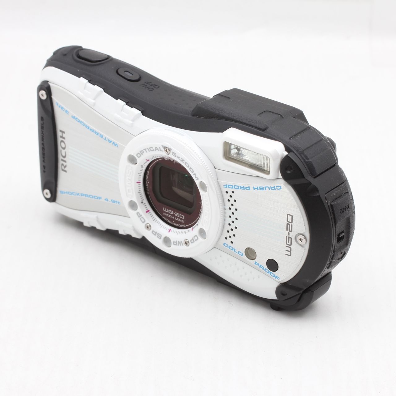 美品】RICOH リコー 防水デジタルカメラ RICOH WG-20 ホワイト JS129