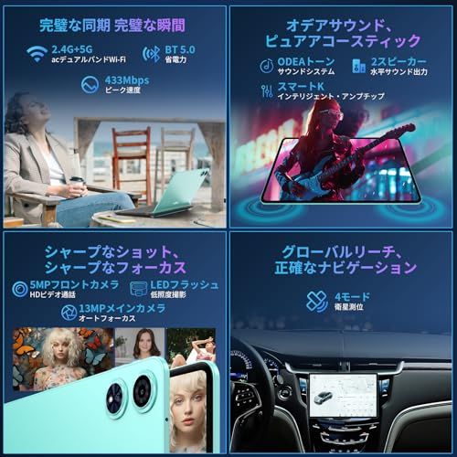  タブレット 12インチ Android 15搭載 ODEA A 12 2 K IPS大画面 GB 128 1 TB拡張 8000 mAh大容量 5 G WiFi 13 MP バックカメラ 旅行に最適p e 2914 8 その他 キッチン 食器