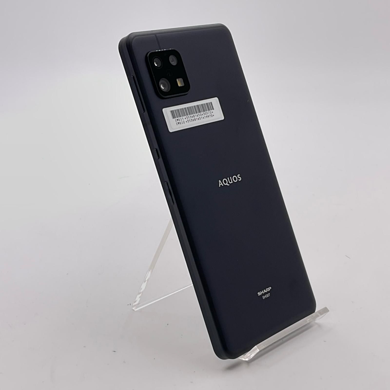 SHARP AQUOS sense6s 64GB ブラック au SHG07 白ロム 超美品 動作確認