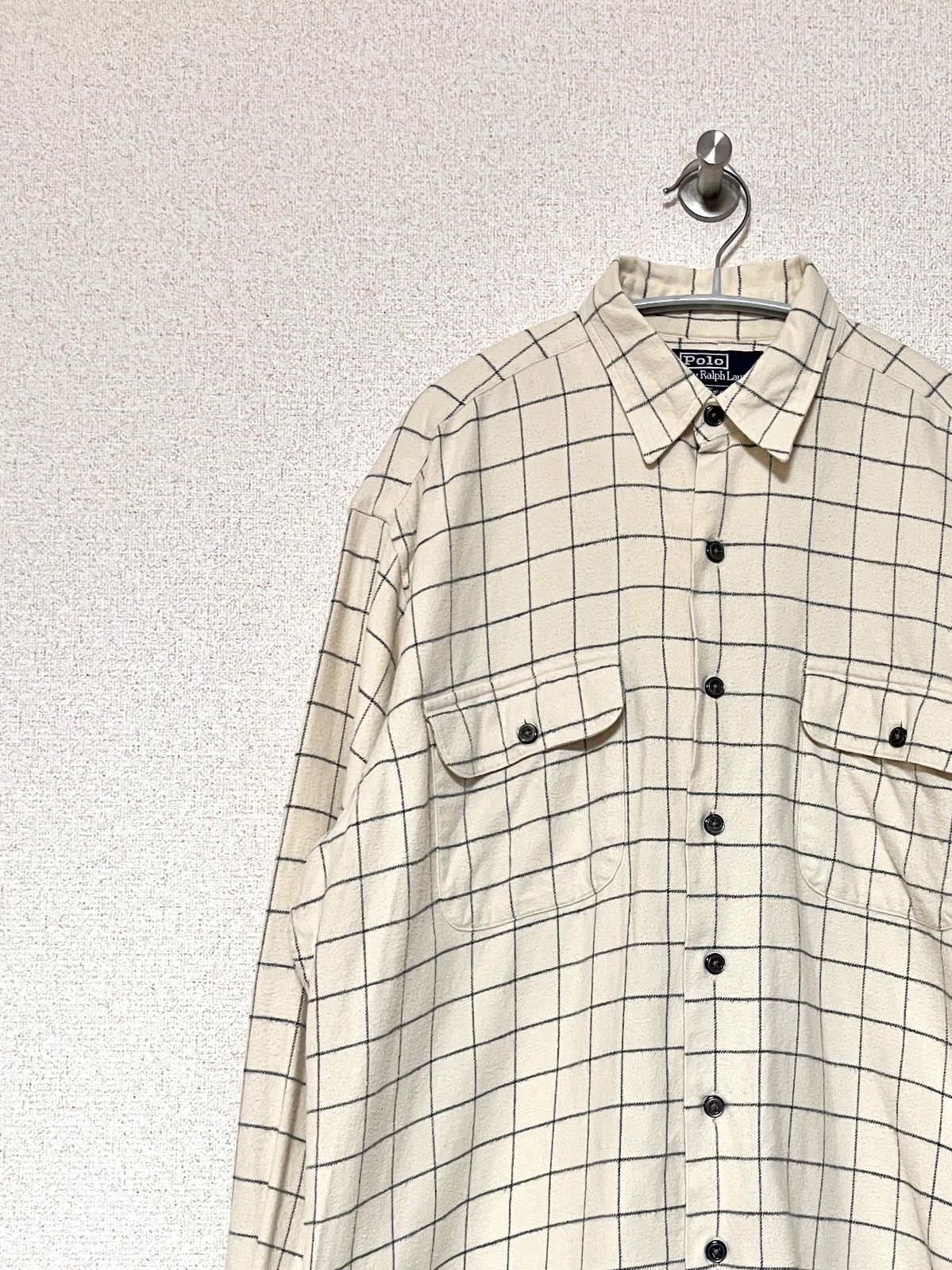 Polo RALPH LAUREN 90 s BENFORD チェックネルシャツ L ポロラルフローレン ポニー無し ヴィンテージ 古着