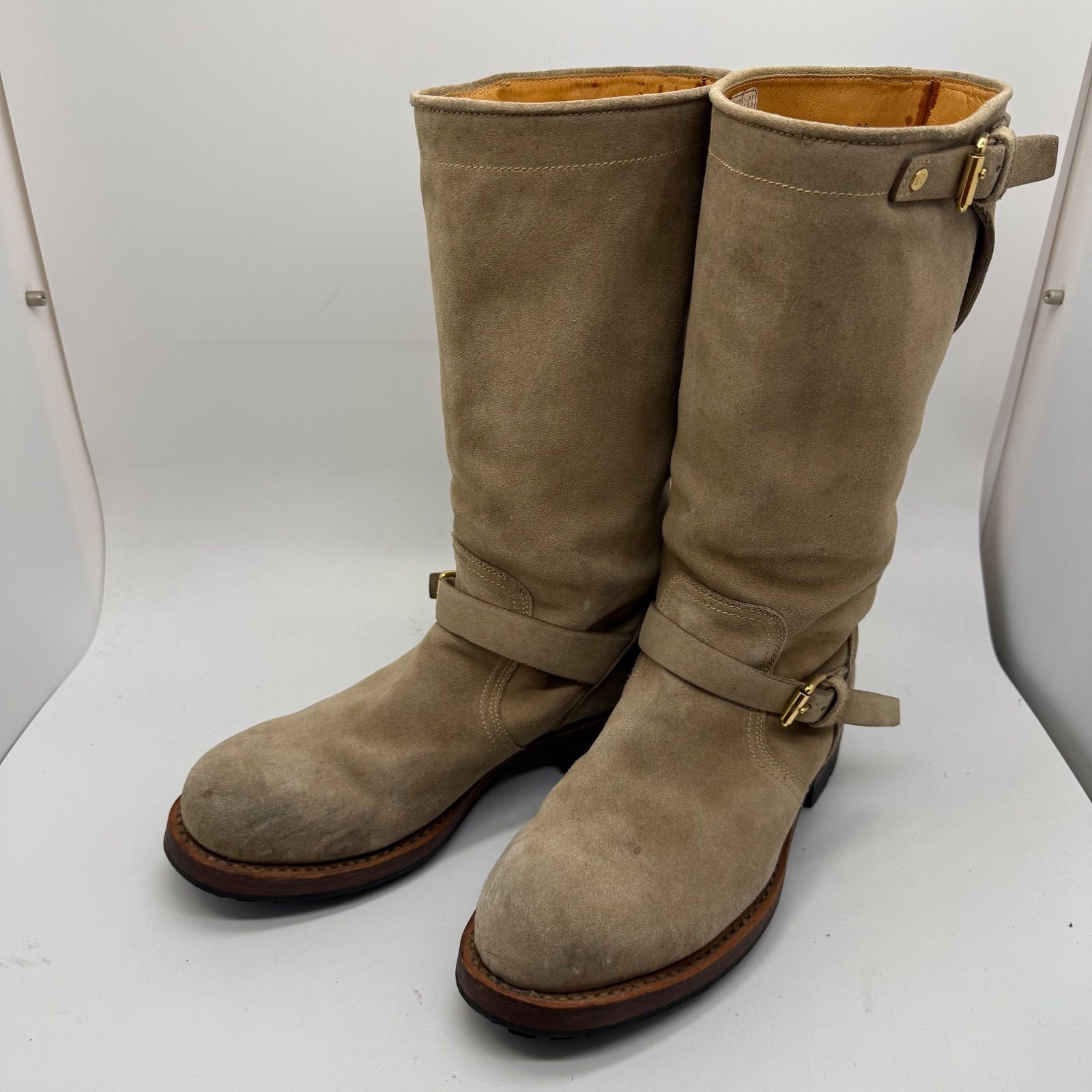 Ralph Lauren Rare suede Engineer Boots US 9 ラルフローレン メンズ スウェード エンジニアブーツ ビブラム
