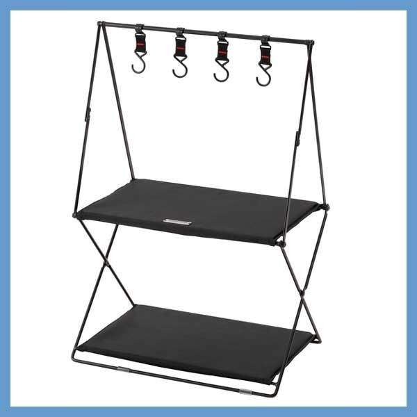 折りたたみ式ハンギングラック（フック4個付き）「W47×D33×H71cm