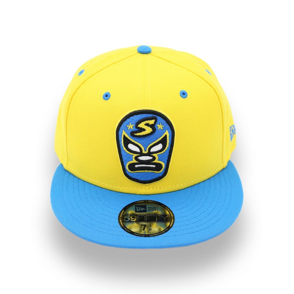 日本未発売 ニューエラ マイナーリーグ サクラメント リバーキャッツ キャップ ERA MiLB RIVER CATS 59 FIFTY COPA DE LA DIVERSION YELLOW BLUE