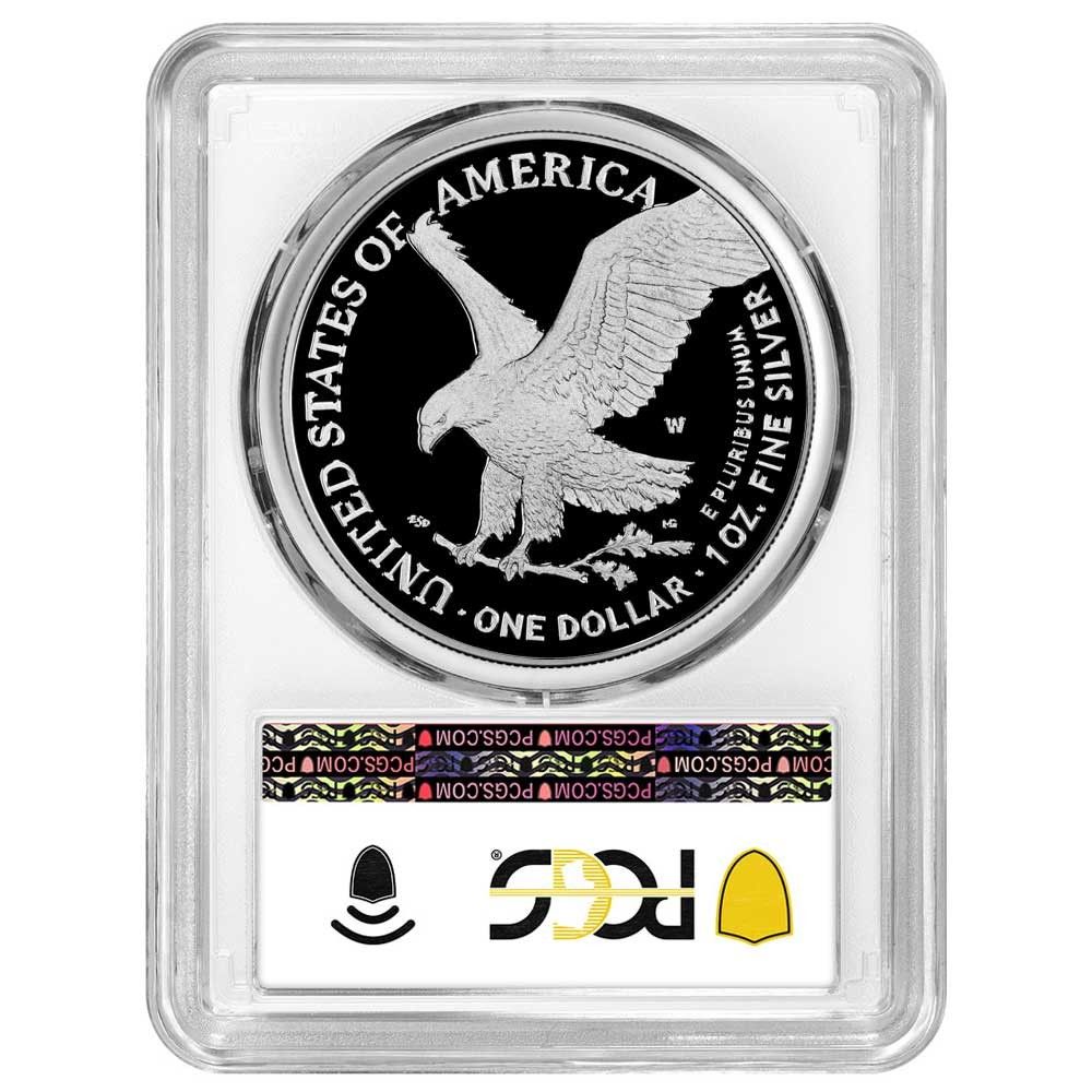 2021 W 1 1オンス T 2 プルーフ アメリカンシルバーイーグル PCGS FS ブルーラベル