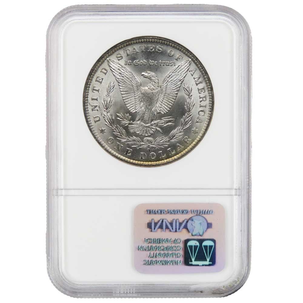 1885 O 1ドル モルガン銀貨 NGC MS 65 ブラウンラベル