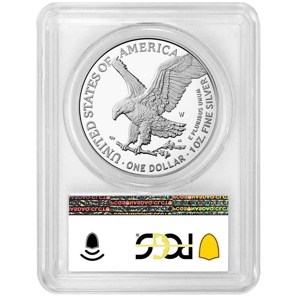 2021-W $1 1オンス T-2 プルーフ アメリカンシルバーイーグル PCGS