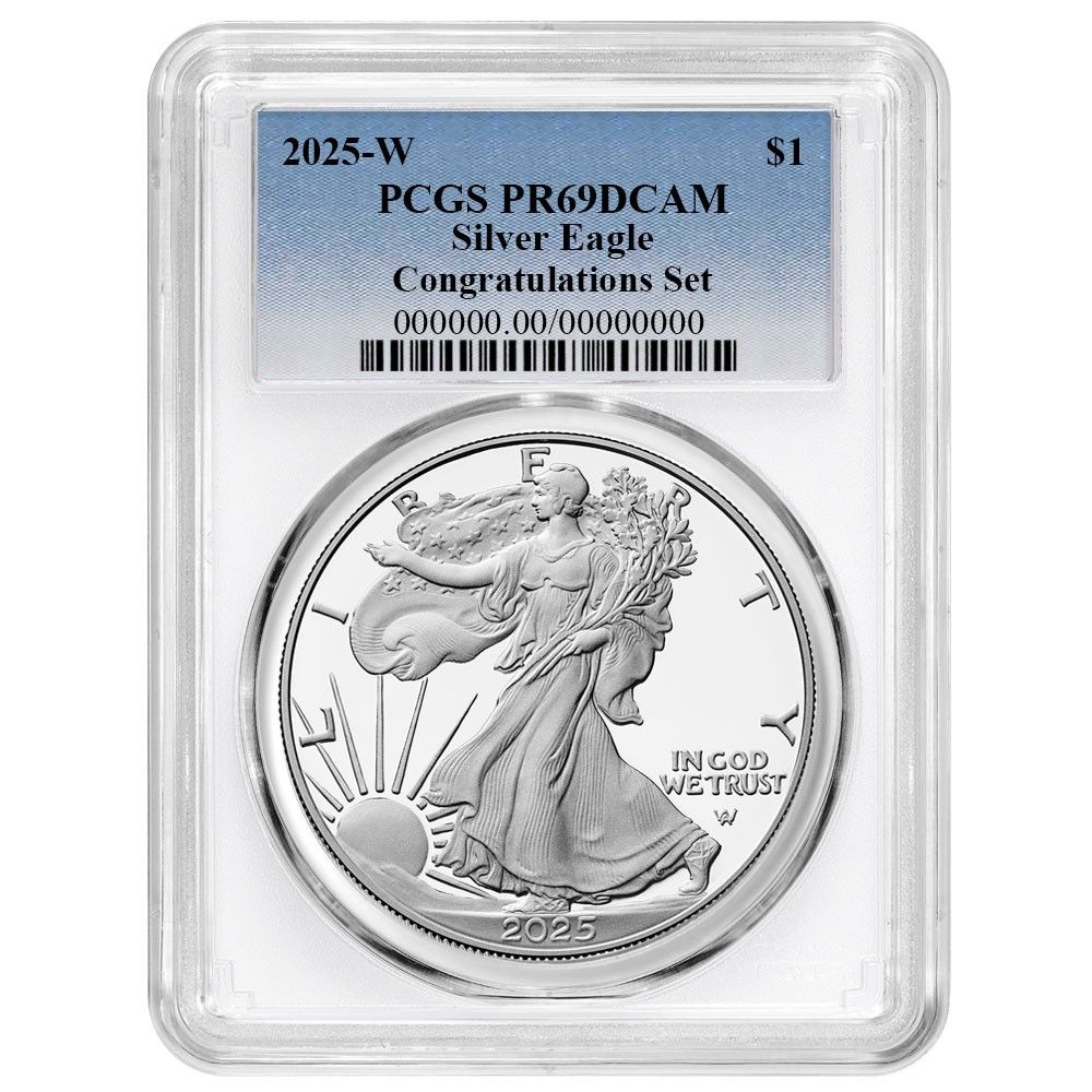 2025-W 1 1オンス プルーフ アメリカンシルバーイーグル コングラチュレーションセット PCGS