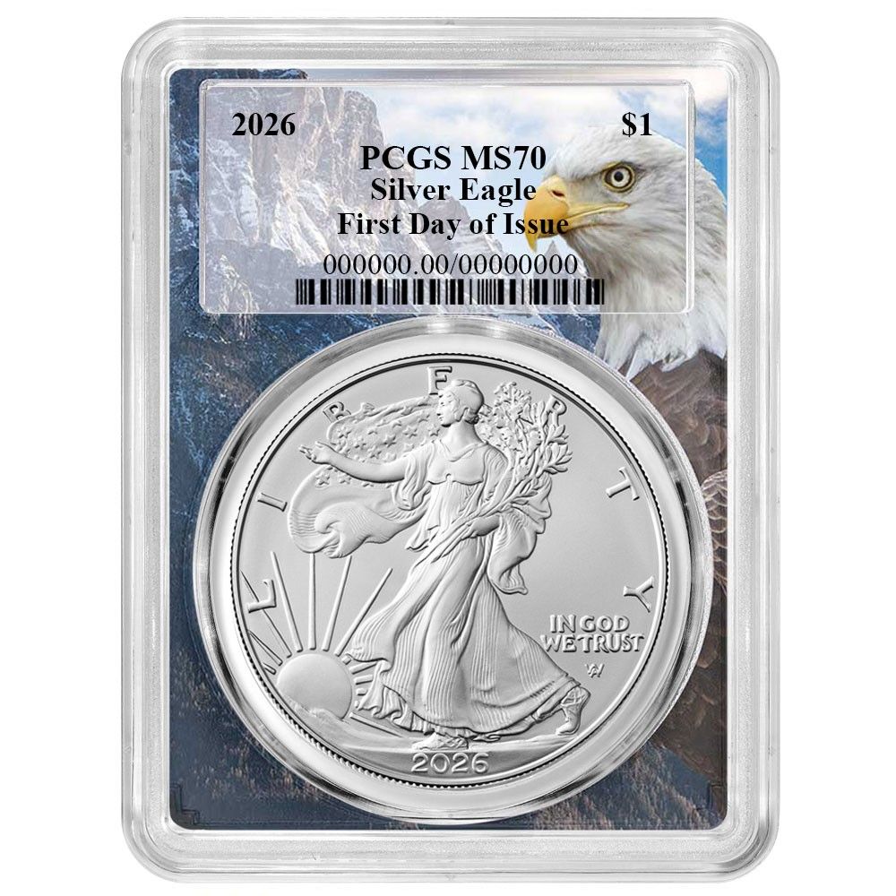 2026年 1ドル 1オンス アメリカンシルバーイーグル PCGS MS70 FDOI