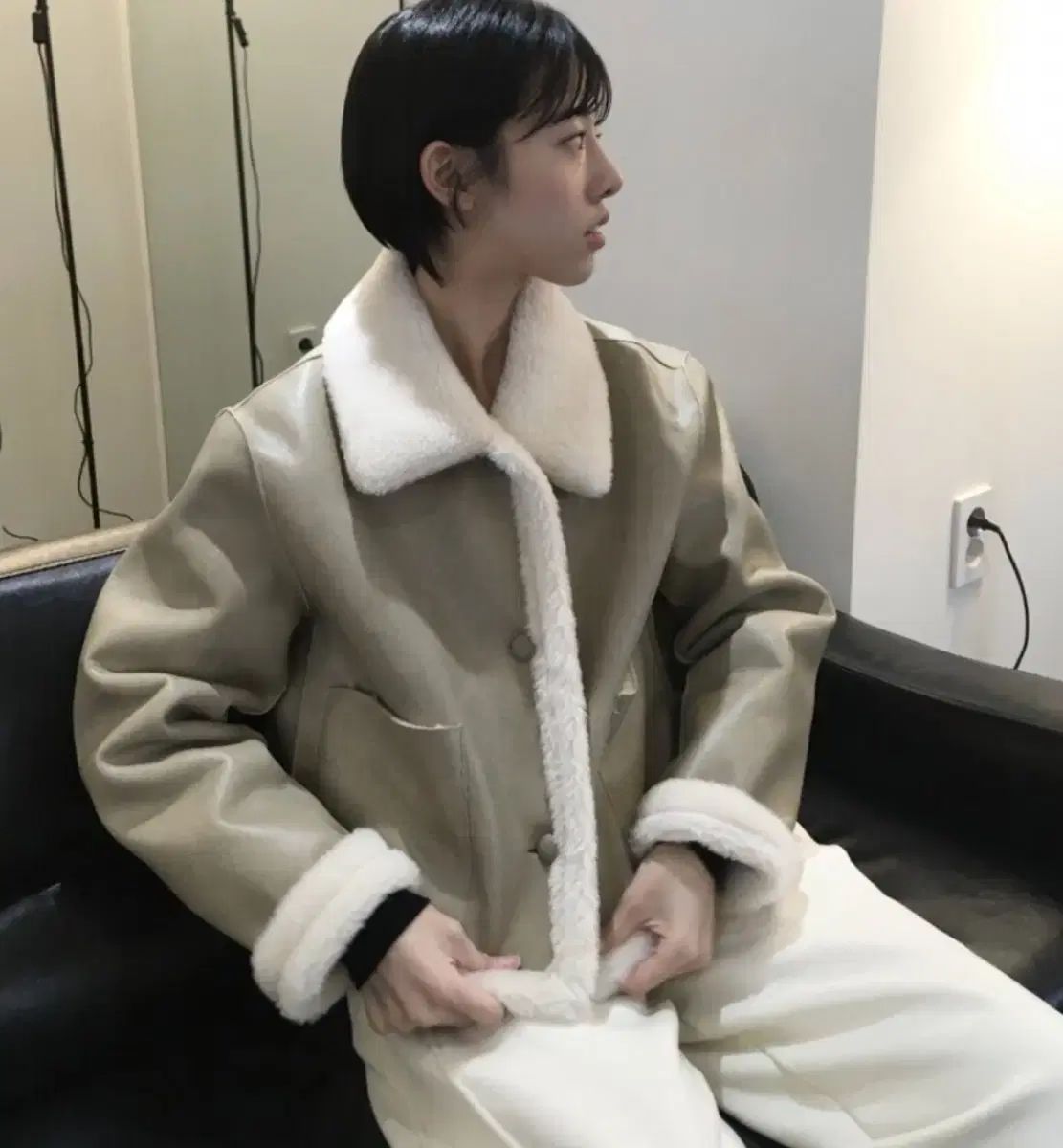  ウィズイヤー リバーシブル ジャケット シープスキン テーラードジャケット ジャケット アウター