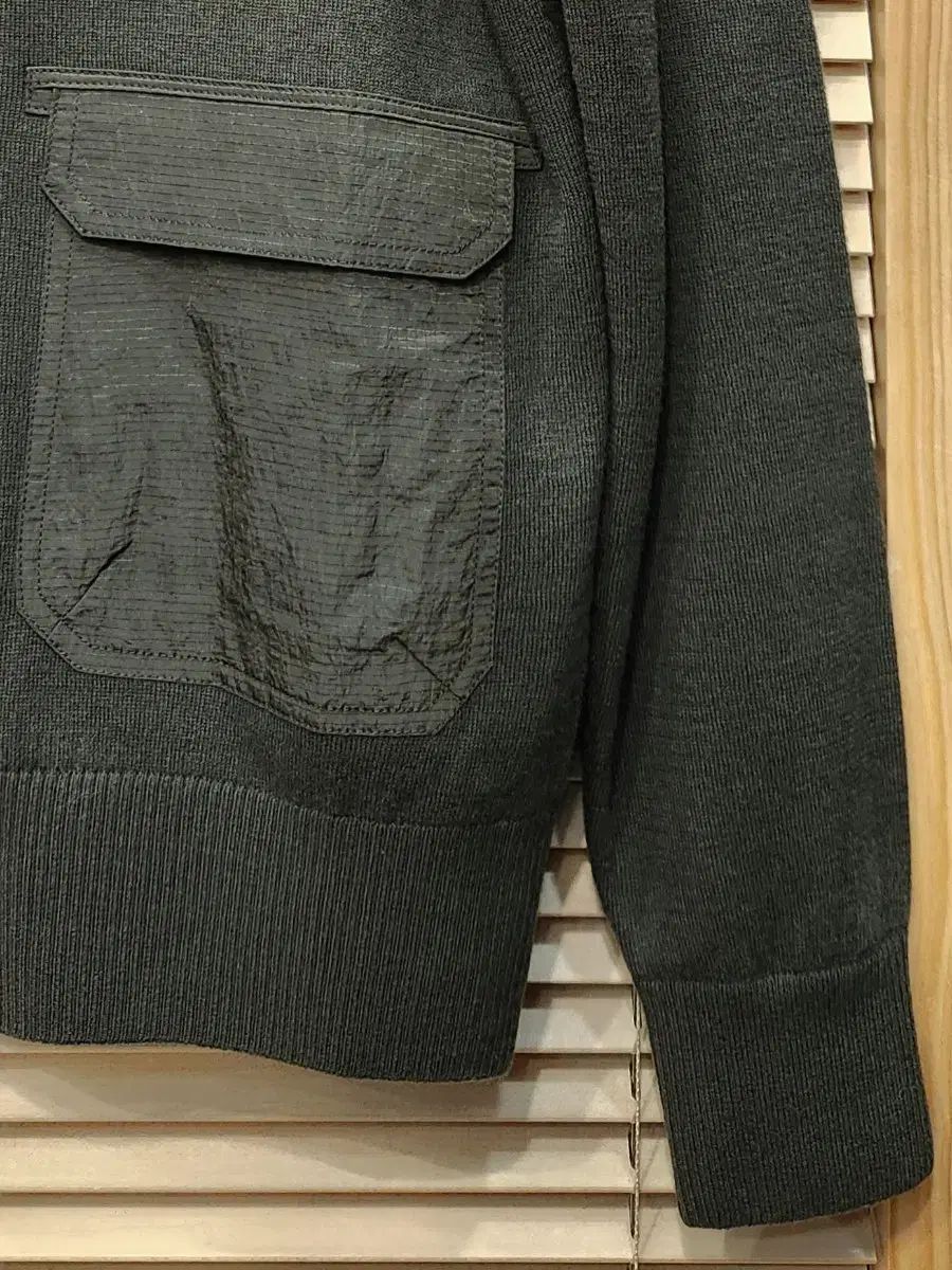 アニュー メンズゴルフ ポケット装飾 防風ニット M