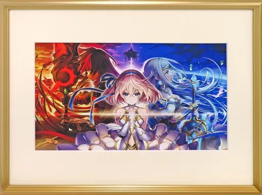 中古】原画イラストボード 付属品付)白猫プロジェクト キービジュアル