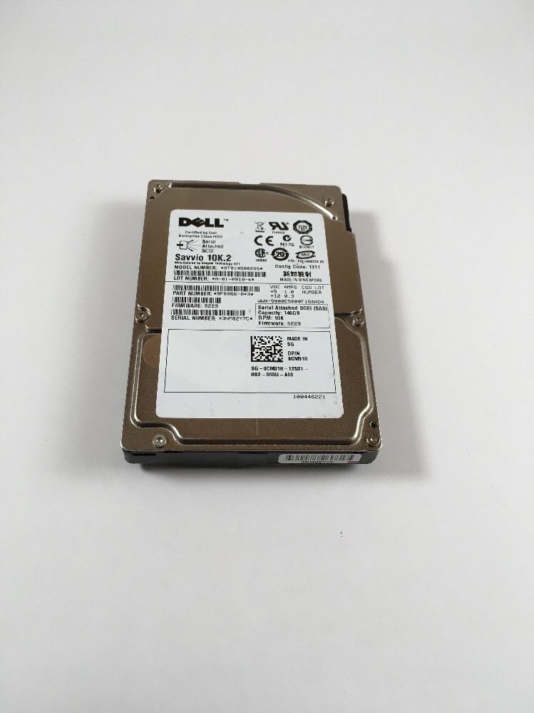 90日保証 再生品 Dell Seagate Savvio 146 GB 10 K RPM SAS Hard Drive W O Tray 0 CM 318