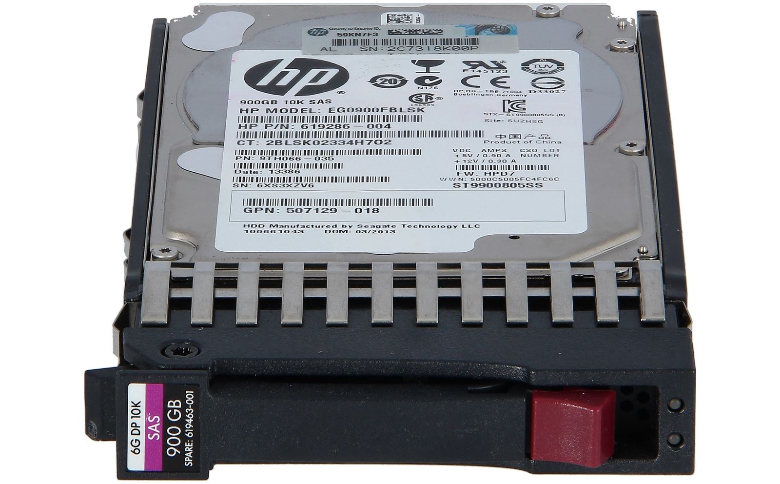 90日保証 再生品 HP 619291 B 21 619463 001 619286 004 900 GB SAS 10 KRPM HDD