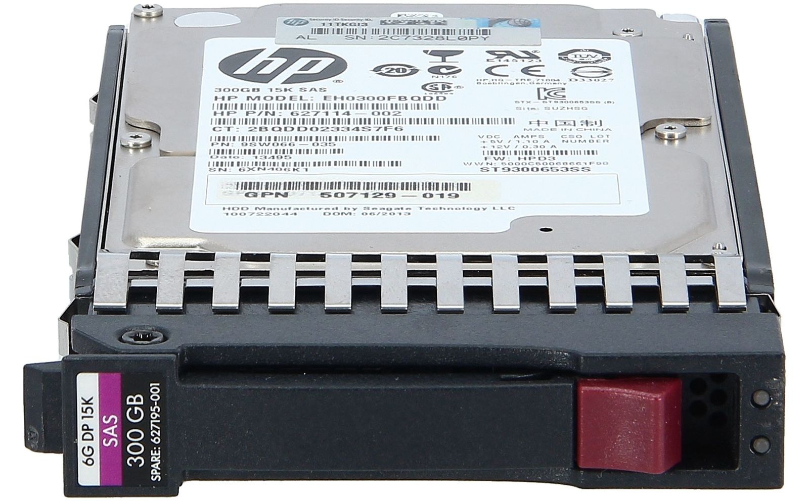 90日保証 再生品 HP 627117-B 21 627195-001 300 GB 2.5 15 K 6 G DP SAS