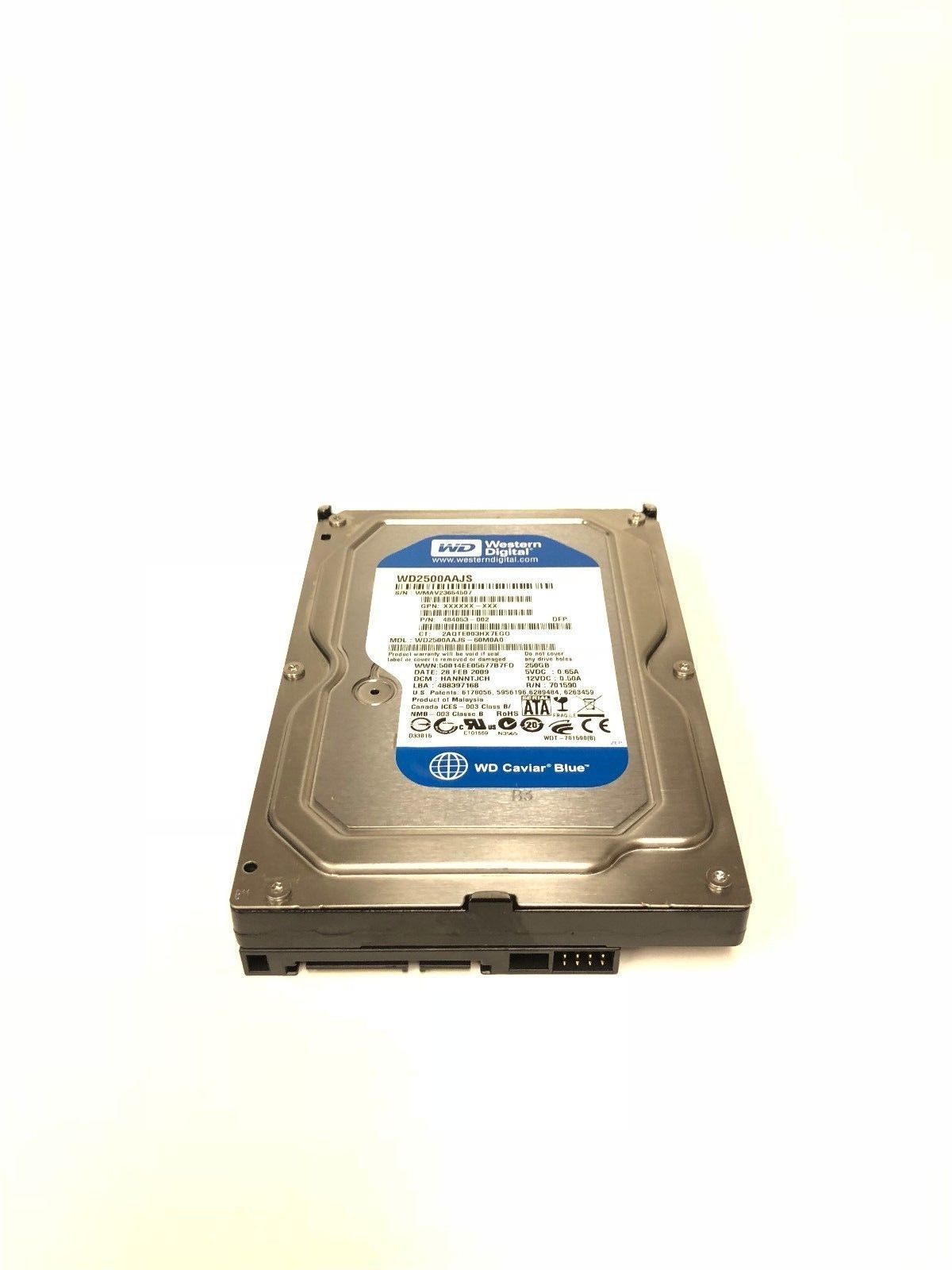 90日保証 再生品 Western Digital 250 GB -60 M 0 A SATA 3.5 Hard Drive