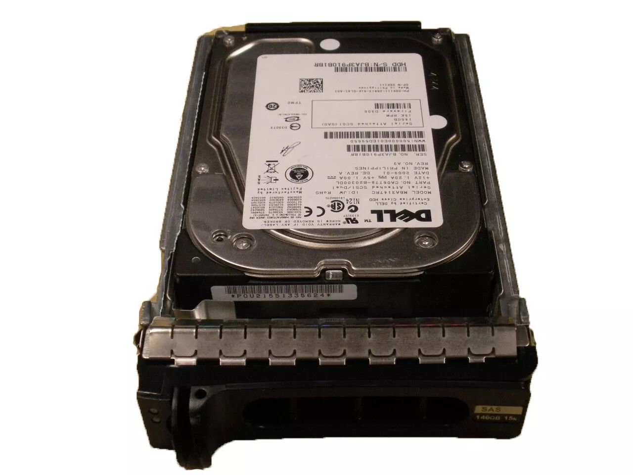 90日保証 再生品 XK 111 DELL 0 146 GB SAS 15 K 3 GBPS 5 HARD DRIVE W TRAY