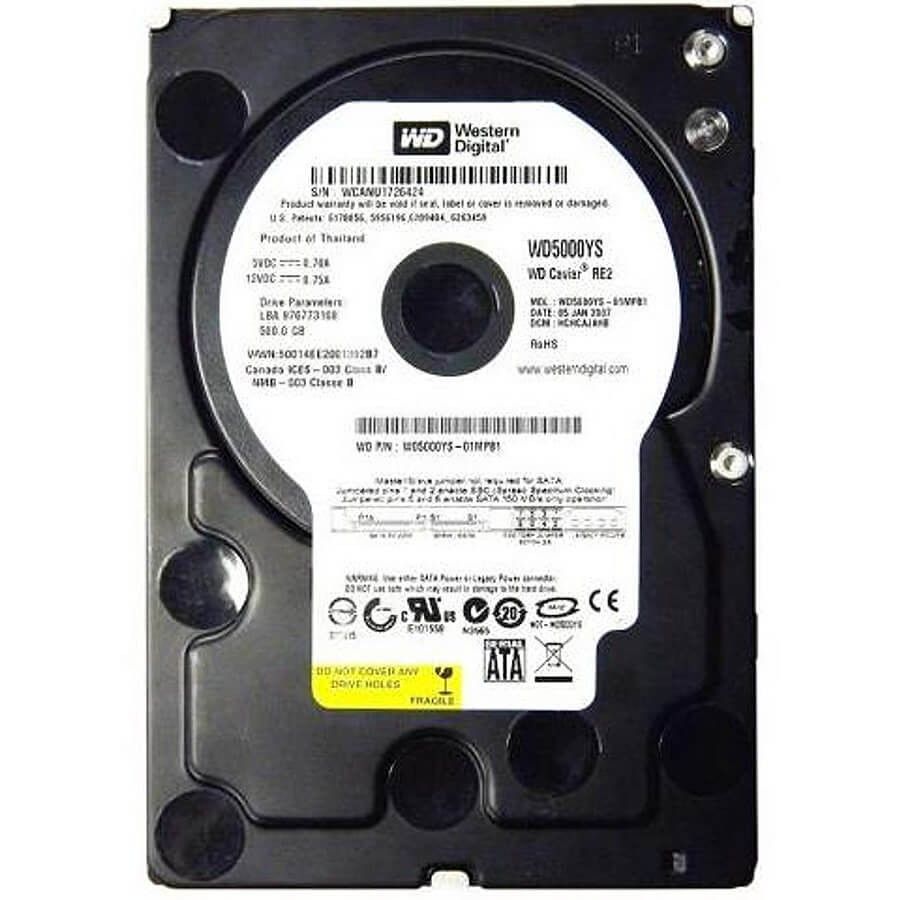90日保証 再生品 Western Digital 500 GB SATA 3 Gbps 5 HDD Enterprise Hard Drive