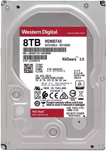 PCハード ウェスタンデジタル 3 5インチ内蔵型ハードディスク WD Red 8 TB 5400 rpmC 256 MB