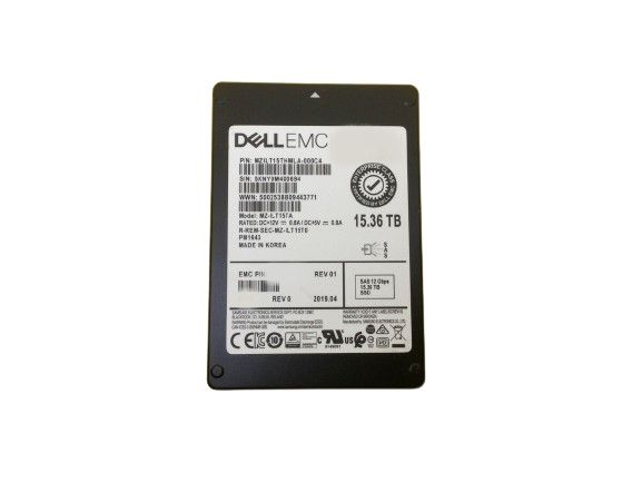 1年保証 再生品 DELL EMC 15 36 TB Enterprise Pl SAS 12 Gbps 2 5 Inch PM 1643 MZ ILT TA
