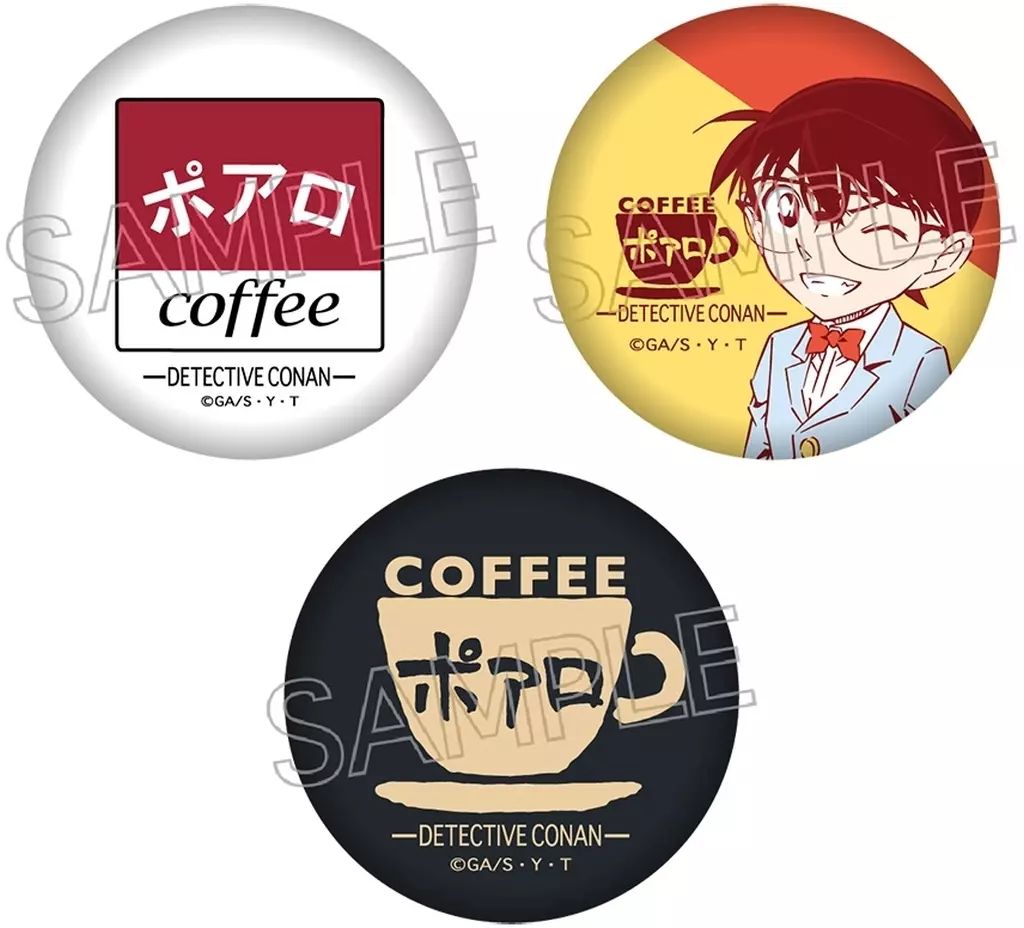 中古】バッジ・ビンズ 江戸川コナン 喫茶ポアロシリーズ ミニ缶バッジ