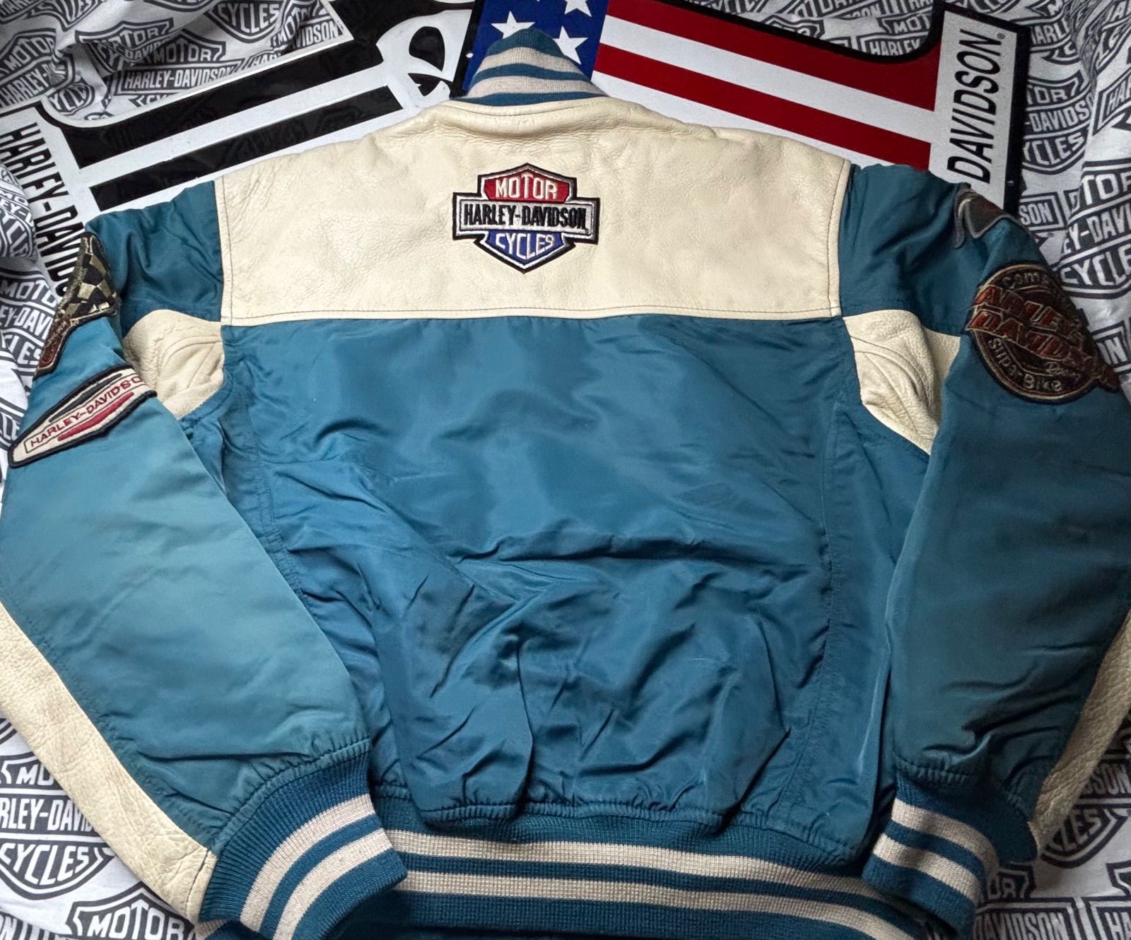 ⭐️稀な美品！ハーレーダビットソン非常にレアなヴィンテージレザー