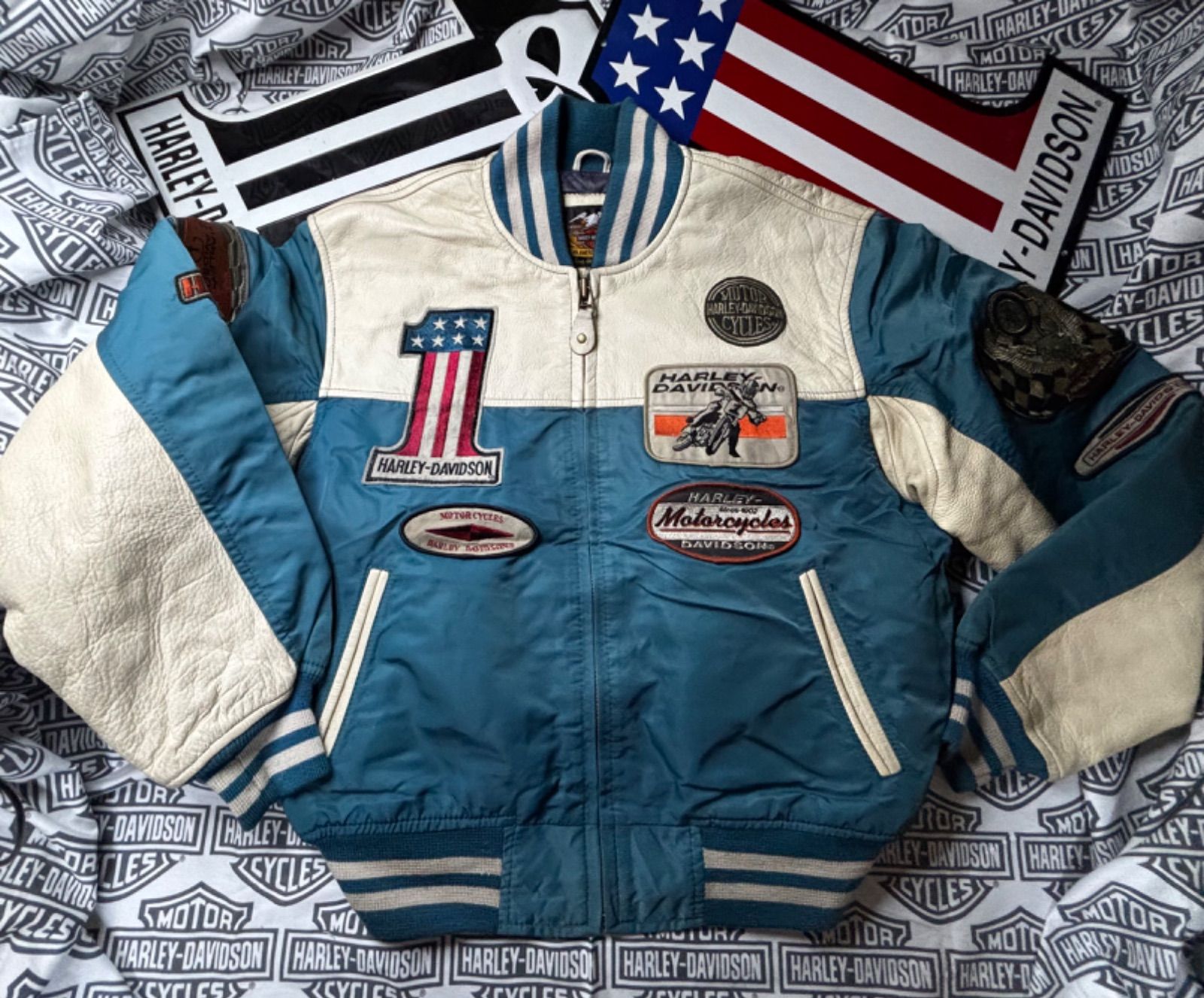 美品 ハーレーダビッドソン　シングルライダース　カウハイド HARLEY DAVIDSON(ハーレーダヴィッドソン) / シングルライダース