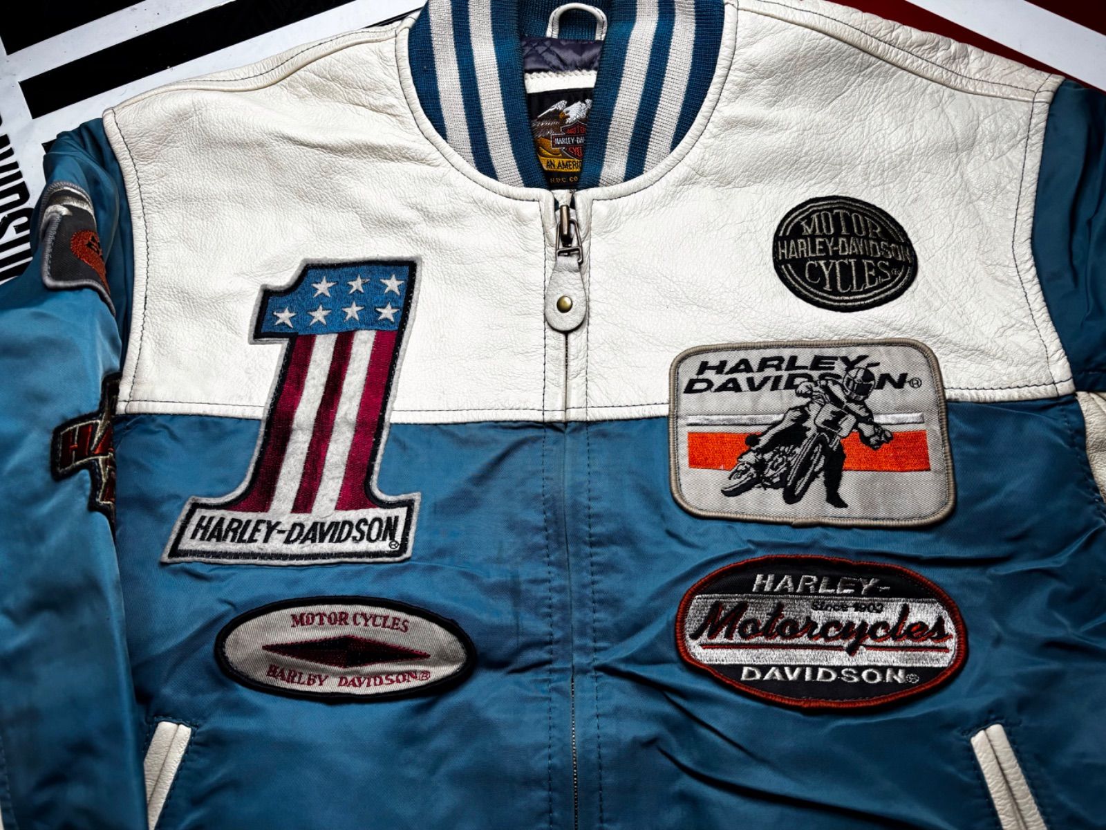 ⭐️稀な美品！ハーレーダビットソン非常にレアなヴィンテージレザー
