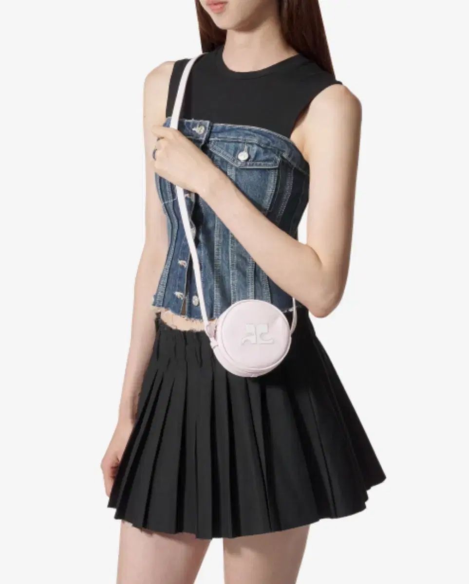 クレージュ リー エディション サークル クロス ミニ バッグ ピンク