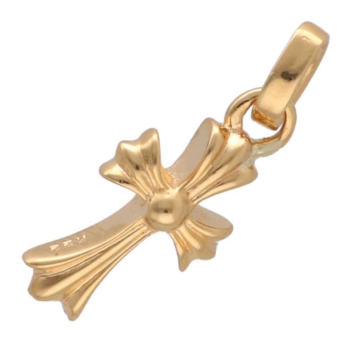 No brand ノーブランド ペンダントトップ ミニクロスチャーム ペンダント K 22 RS