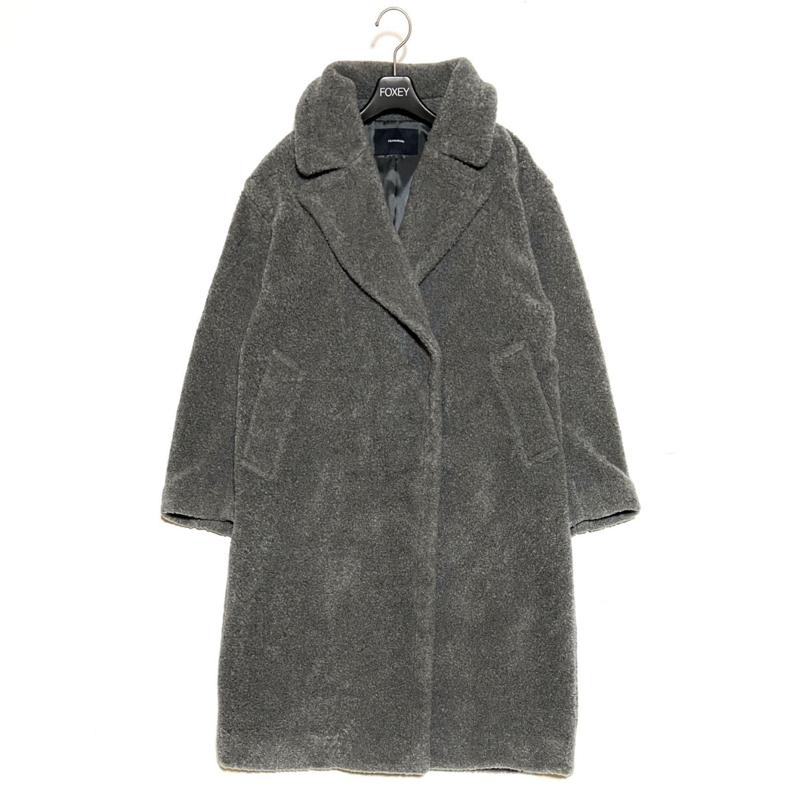 FRAMeWORK フレームワーク ボアコート ロング WOOL ウール混 2023AW