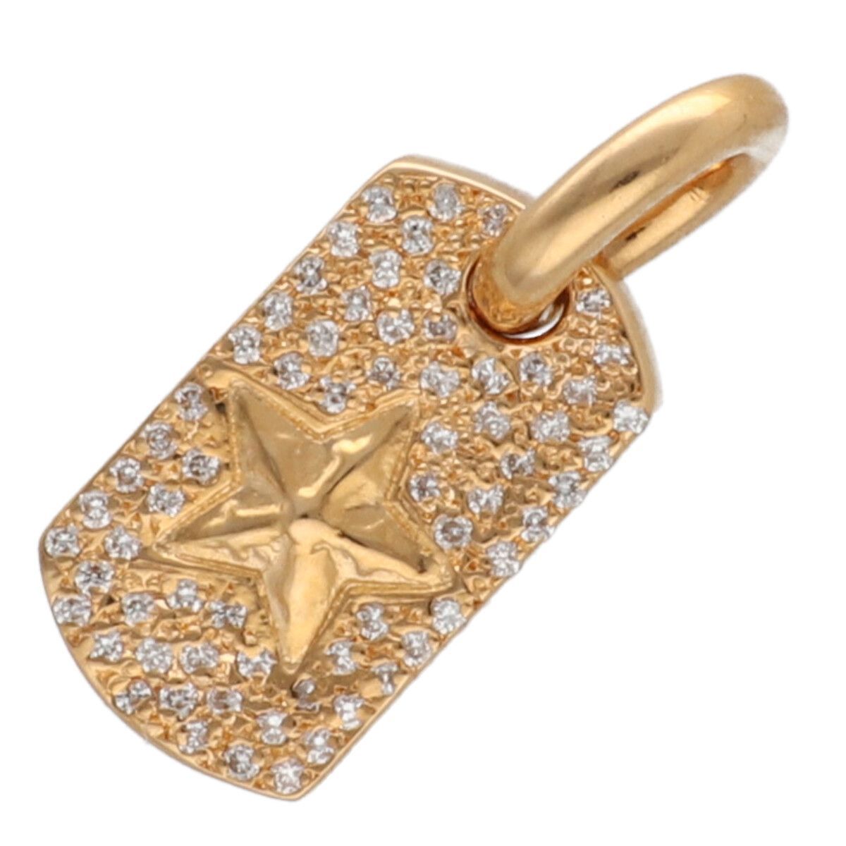 No brand ノーブランド ペンダントトップ ミニ スター ドッグタグ ペンダント K 22 YM