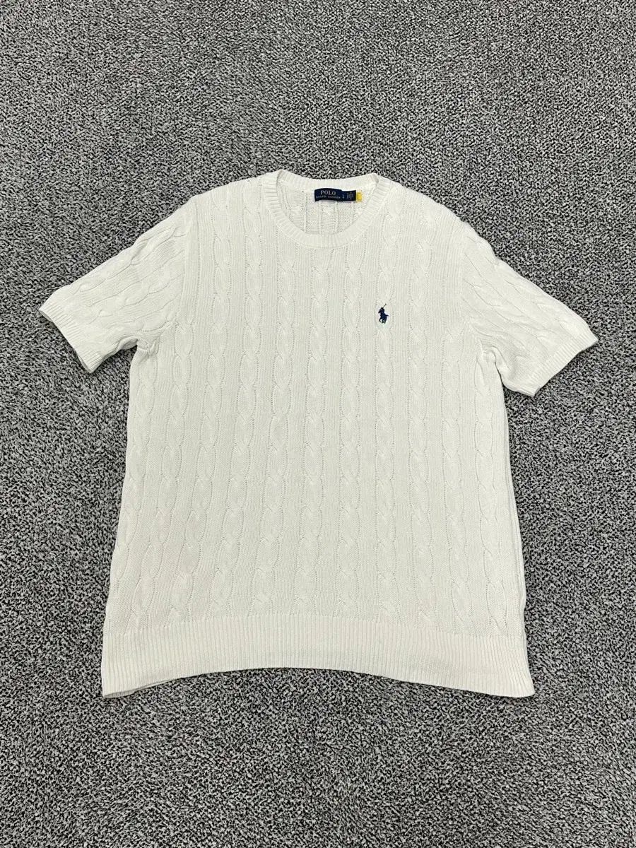 ポロ ラルフローレン ケーブル 半袖 ニット 白 - メルカリ