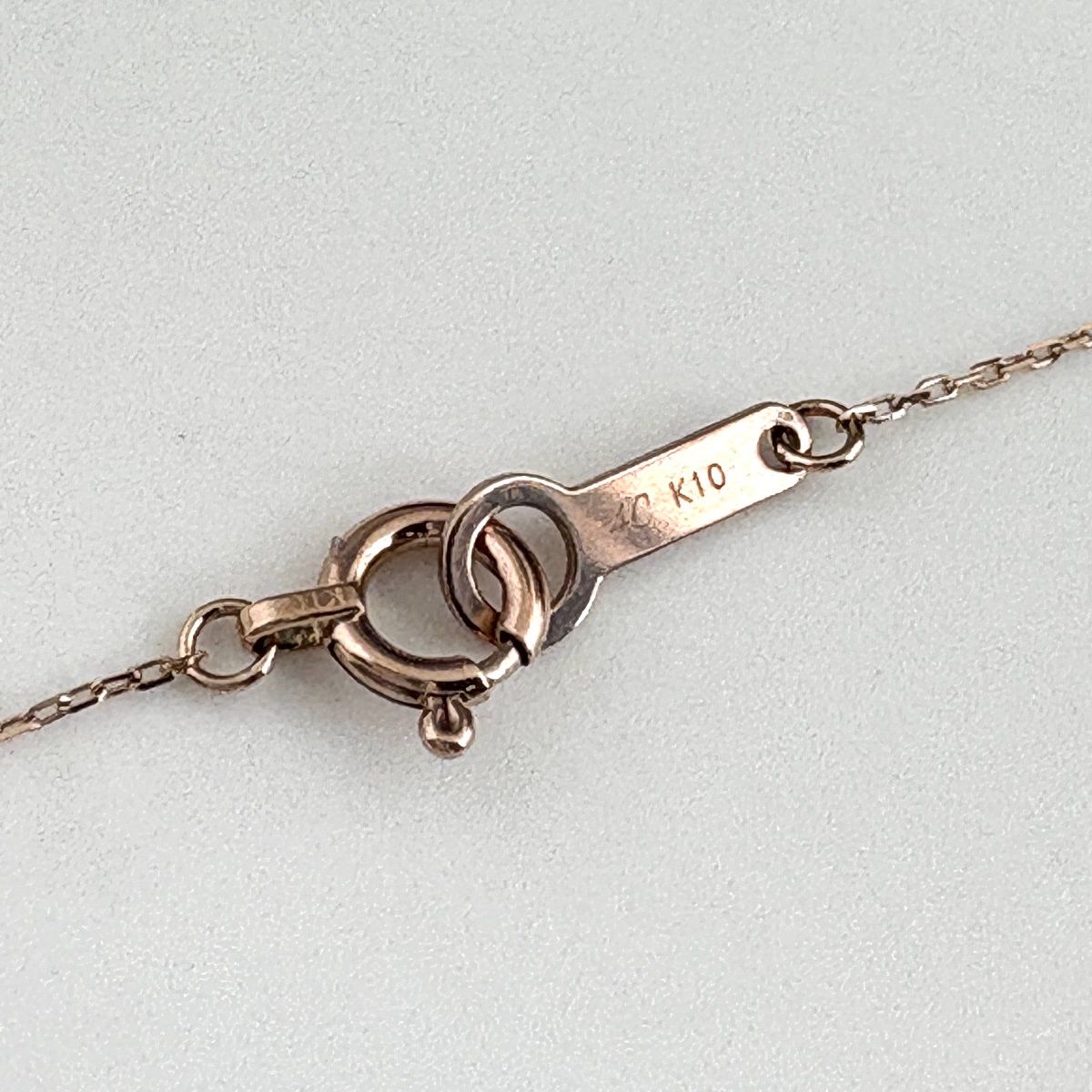  4° C メレダイヤ デザインネックレス PG ピンクゴールド ネックレス K 10 ダイヤモンド レディース ネックレス アクセサリー