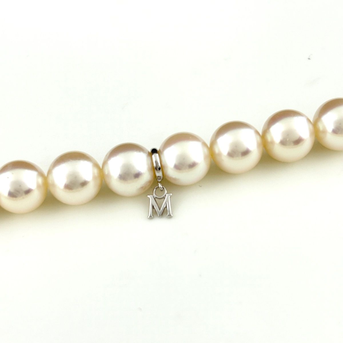 ミキモト MIKIMOTO パール デザインネックレス WG ホワイトゴールド 