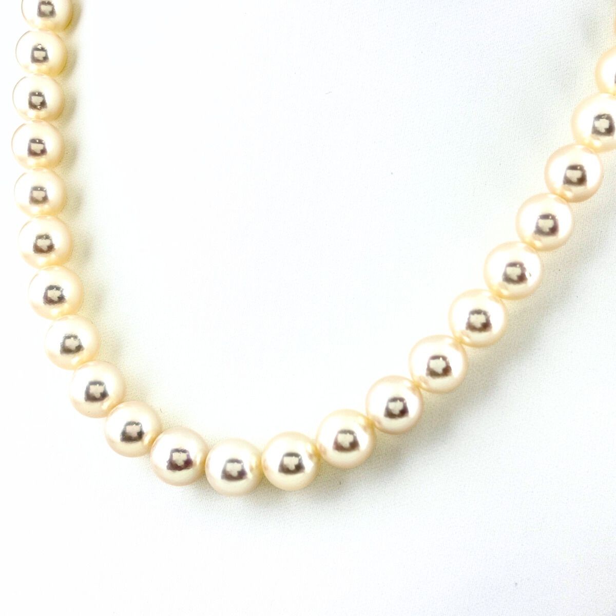 ミキモト MIKIMOTO パール デザインネックレス WG ホワイトゴールド