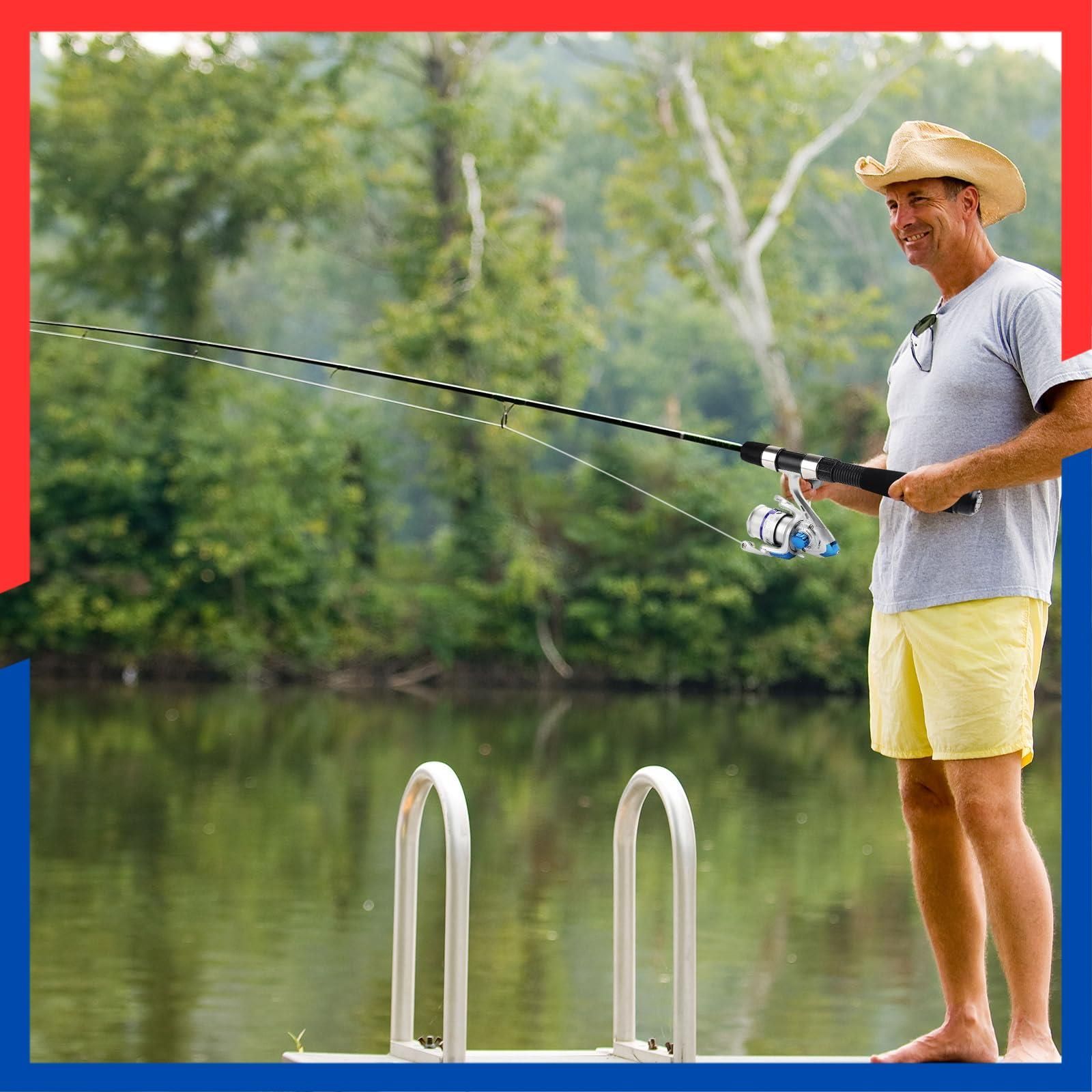 本入り 伸縮式釣り竿リールセット