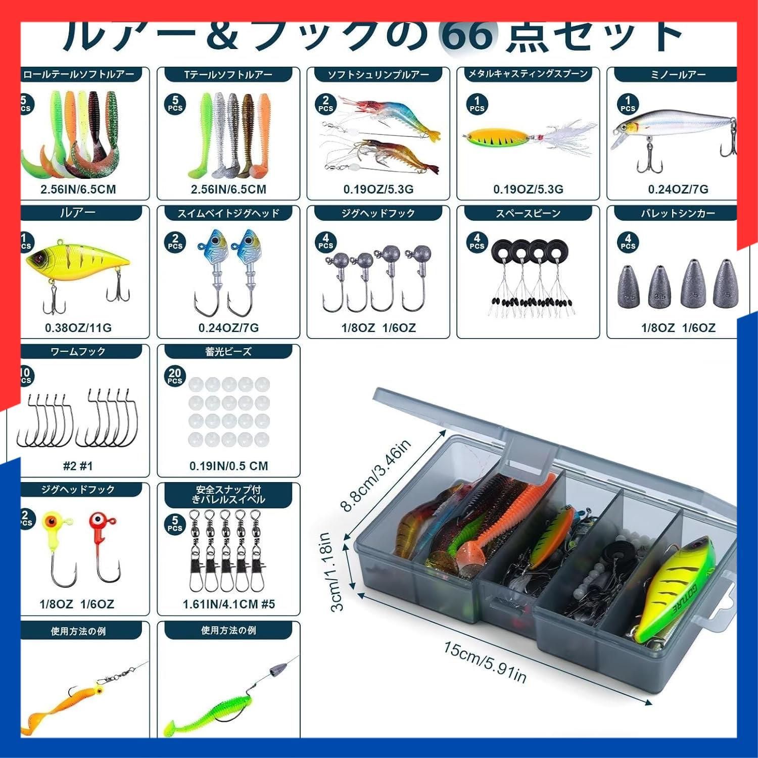 2 本 パワープライヤー フィッシュグリップ 釣り用ベルなど 釣り糸付属のスピニングリール 完備 日本語説明書付き 投げ竿 釣り餌 振出ロッド 炭素伸縮釣竿 釣竿セット 3 M 川 海 穴 磯 淡水 超軽量 釣りセット 携帯
