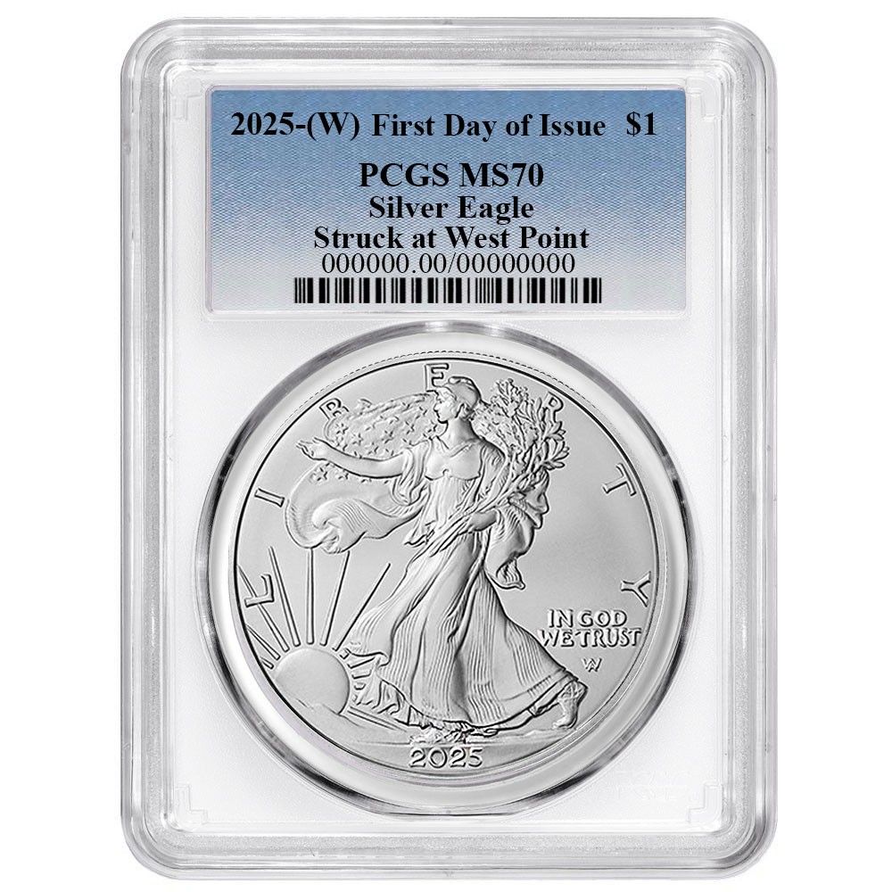 最新　2025年 イーグル銀貨　PCGS シルバーイーグル　アメリカ 銀貨 最新 2025年 イーグル銀貨 PCGS シルバーイーグル アメリカ 銀貨 最新