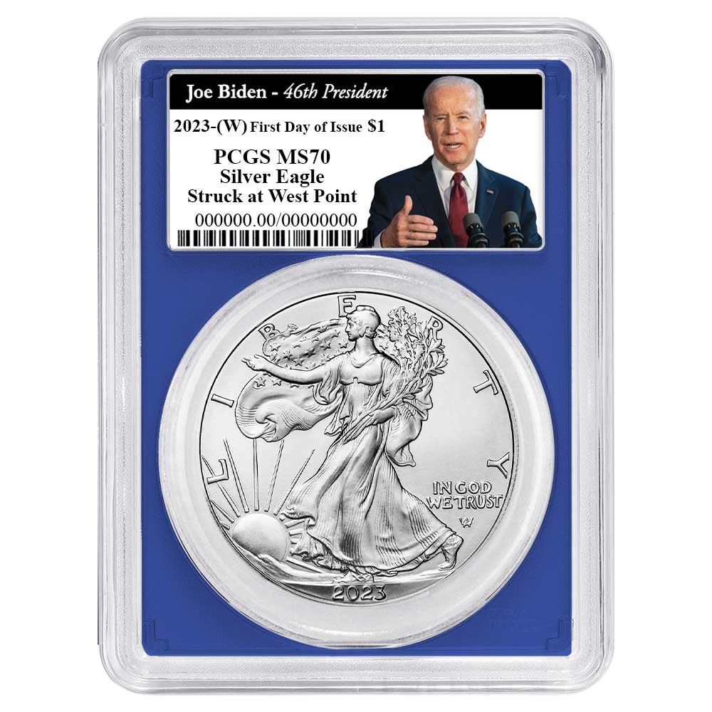 2023年 (W) 1ドル 1オンス アメリカンシルバーイーグル PCGS MS70 FDOI