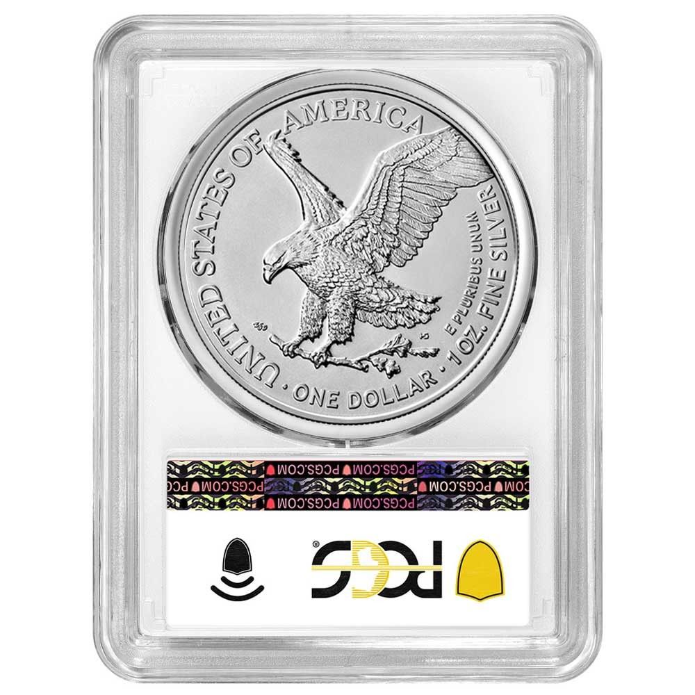 2026年 1ドル 1オンス アメリカンシルバーイーグル PCGS MS 70 FDOI ブルーラベル ホワイト