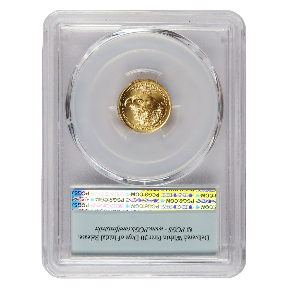 5ドル 1 10オンス アメリカンゴールドイーグル PCGS MS 69 ミントエラー FS フラッグラベル