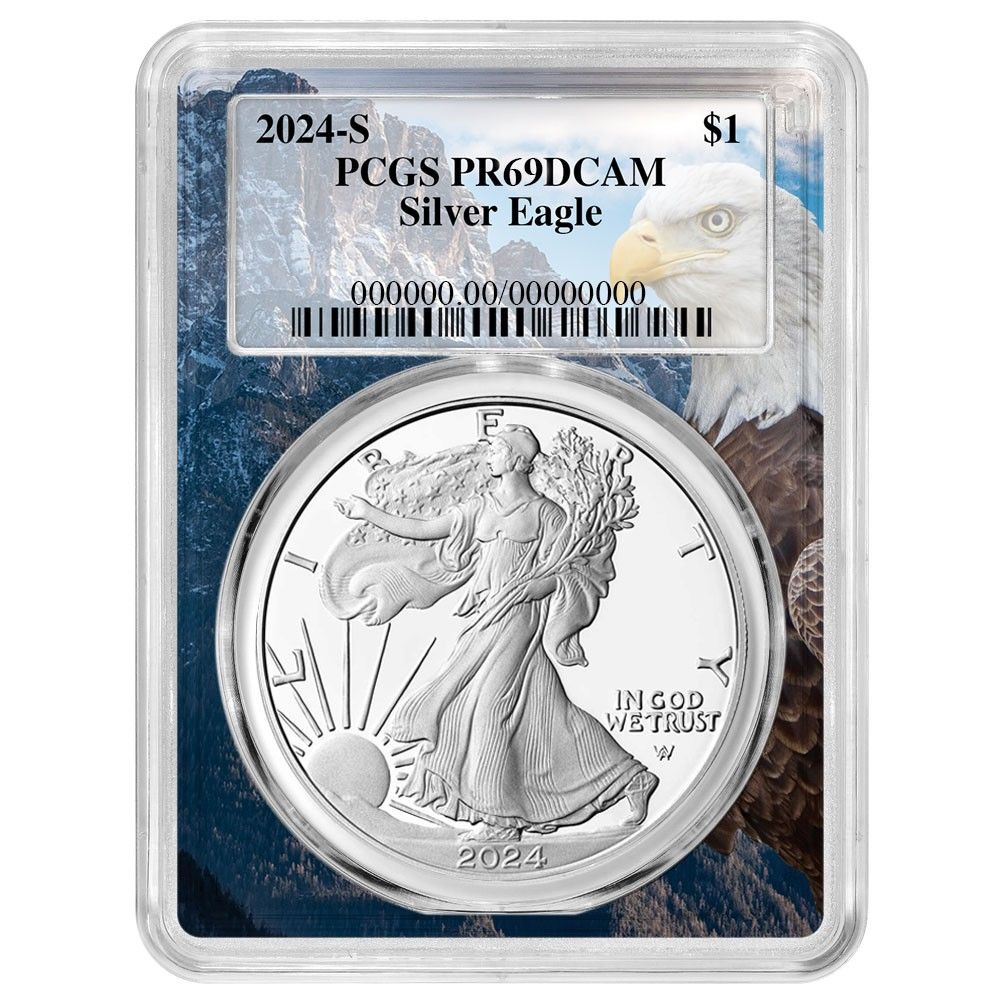 2025 S 1 1オンス プルーフ アメリカンシルバーイーグル PCGS イーグルフレーム