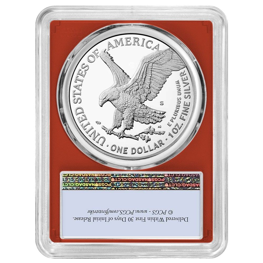 2025-S 1 1オンス プルーフ アメリカンシルバーイーグル PCGS FS フラッグラベル レッドフレーム