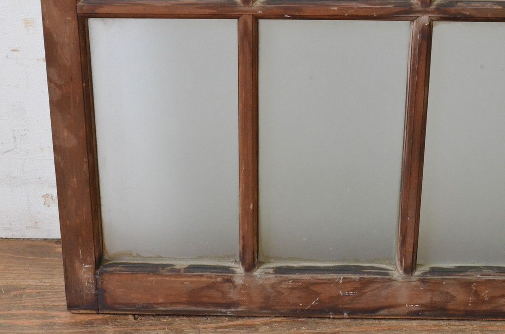 面取り桟 ガラス戸