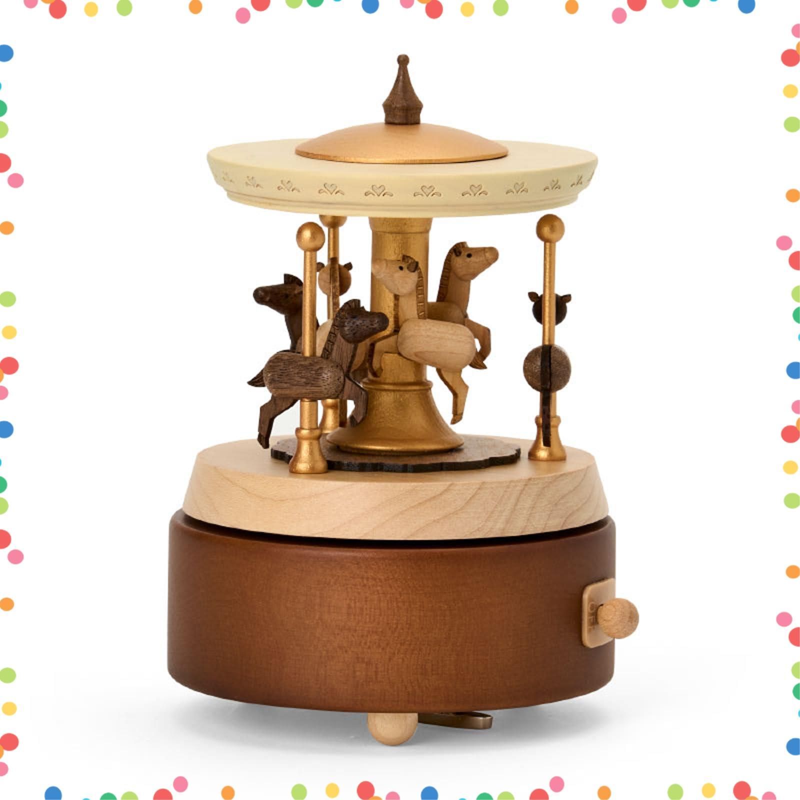 プレゼント インテリア ギフト メリーゴーラウンド 木製オルゴール 087289 サンリオ SANRIO