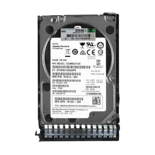 90日保証 再生品 846269-B 21 HP 900 GB 12 G SAS 10 K 2.5 in SC ENT HDD 846293-001 781514-004