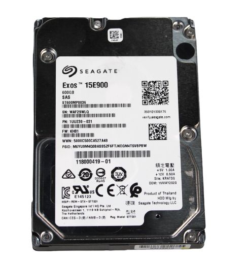 90日保証 再生品 Seagate EXOS 600 GB 2 5 15 k 12 Gbps HDD Hard Drive 01