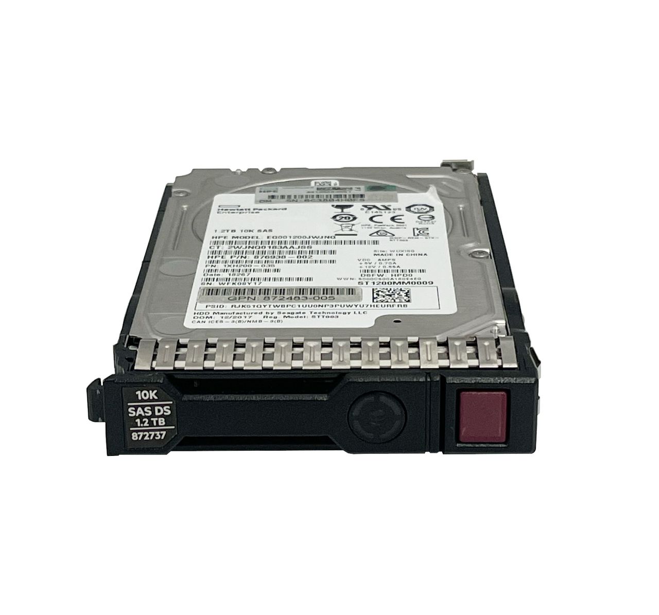 90日保証 再生品 872479 B 21 HPE 872737 001 1 2 TB 12 G SAS 10 K 5 SC ENT HDD 872285 002