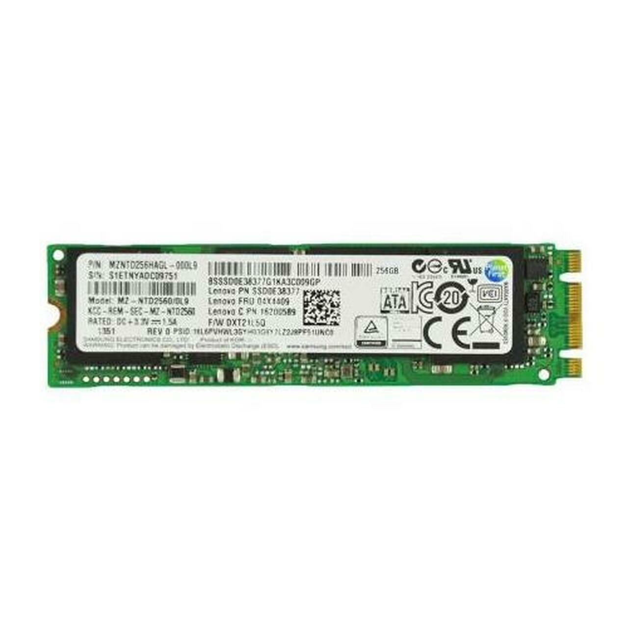 90日保証 再生品 00 UP 421 MZ-NTY 2560 LENOVO SSD 256 GB CABLE X 1 CARBON 20 FB-CT 01 WW CA 21